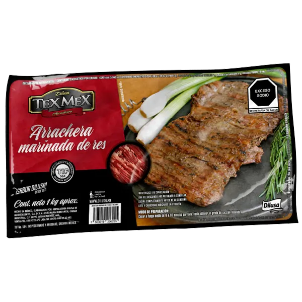Arrachera marinada de res TexMex