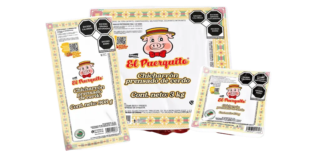 Chicharrón prensado al alto vacío