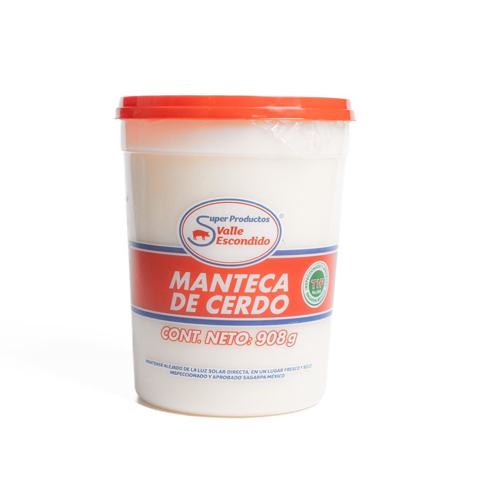 Manteca de cerdo "Valle Escondido" 2 lb